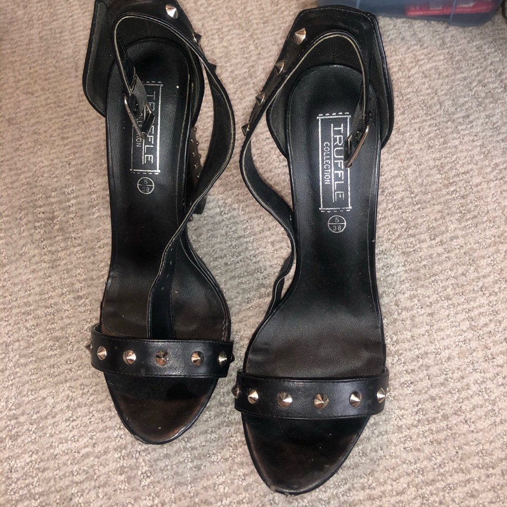 Cool studded embellished strappy heels! - Picture 2 of 4